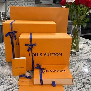 Louis Vuitton Boxes and Shopping bag